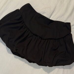 Black Bubbled Mini Skirt